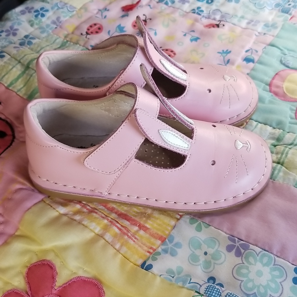 Livie & Luca Pink Leather Bunny Dress Shoes Size 12 Molly - Picture 2 of 8